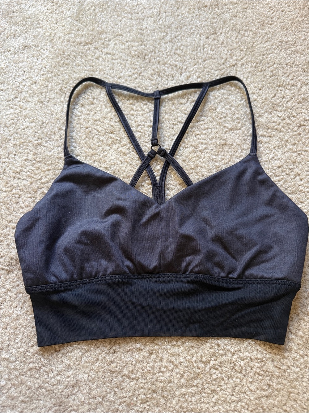 ALO Yoga Black Strappy Bralette - Women Intimates & Sleepwear